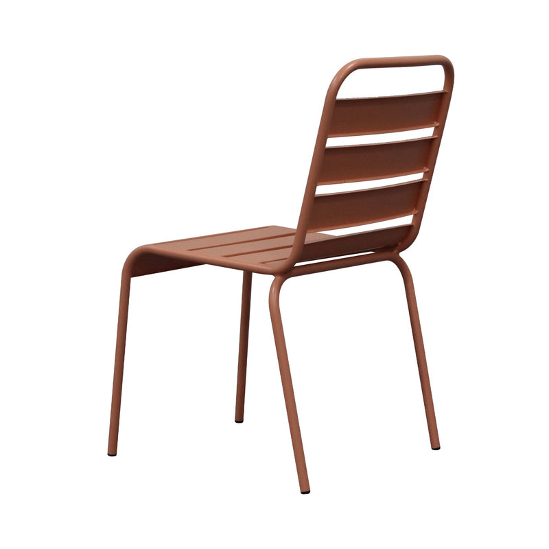Baca - Ensemble Table + 4 Chaises + 2 Fauteuils En Métal - Terracotta