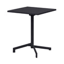 Baca - Ensemble Table De Jardin Carrée + 4 Chaises En Métal - Gris