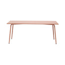 Baca - Ensemble Table +6 Chaises +2 Fauteuils En Métal - Terracotta