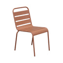 Baca - Ensemble Table +6 Chaises +2 Fauteuils En Métal - Terracotta