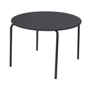 Baca - Ensemble Table De Jardin + 4 Chaises En Métal - Gris