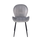 Velvet - Lot De 6 Chaises - Velours - Gris
