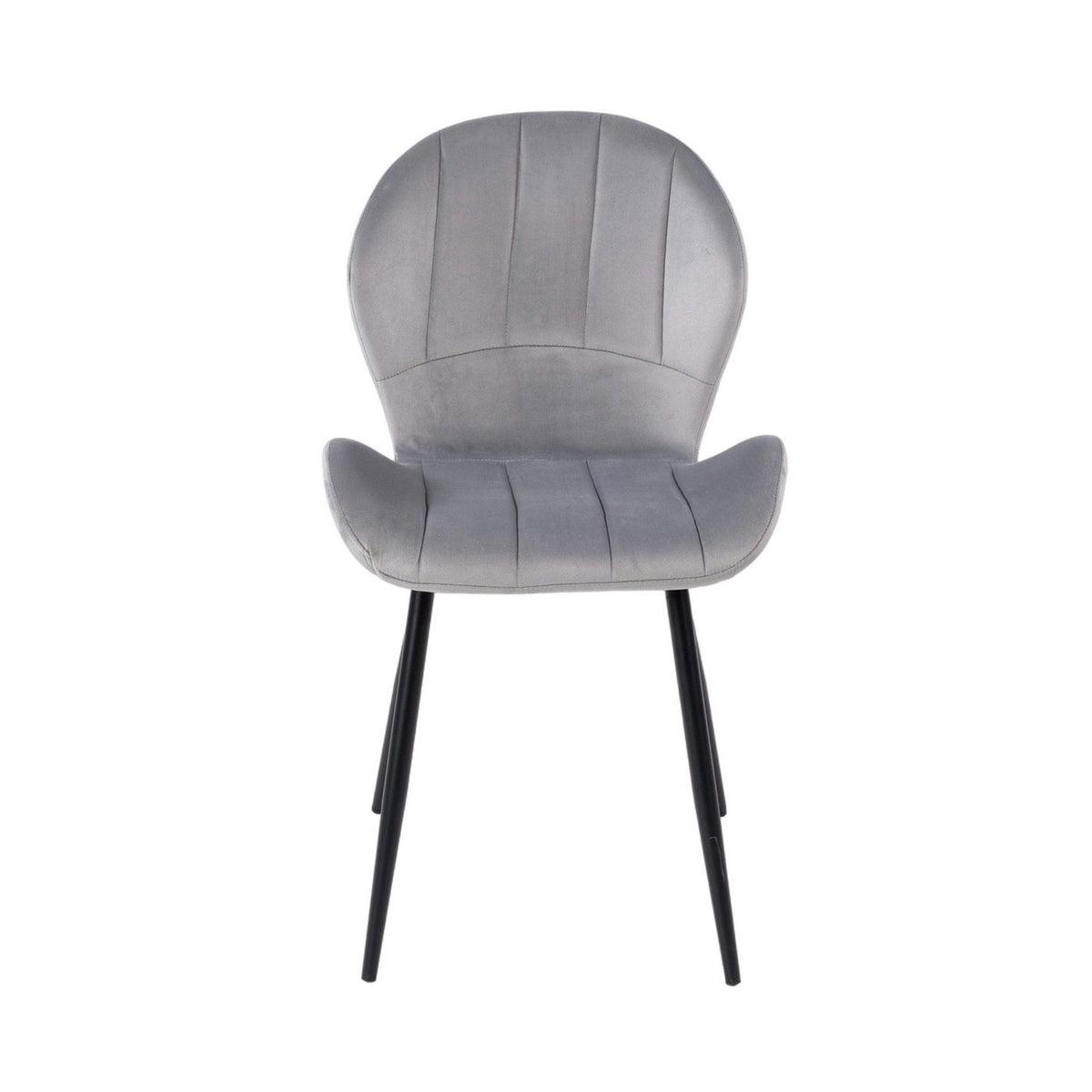 Velvet - Lot De 6 Chaises - Velours - Gris
