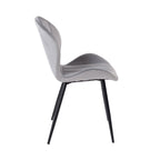 Velvet - Lot De 6 Chaises - Velours - Gris