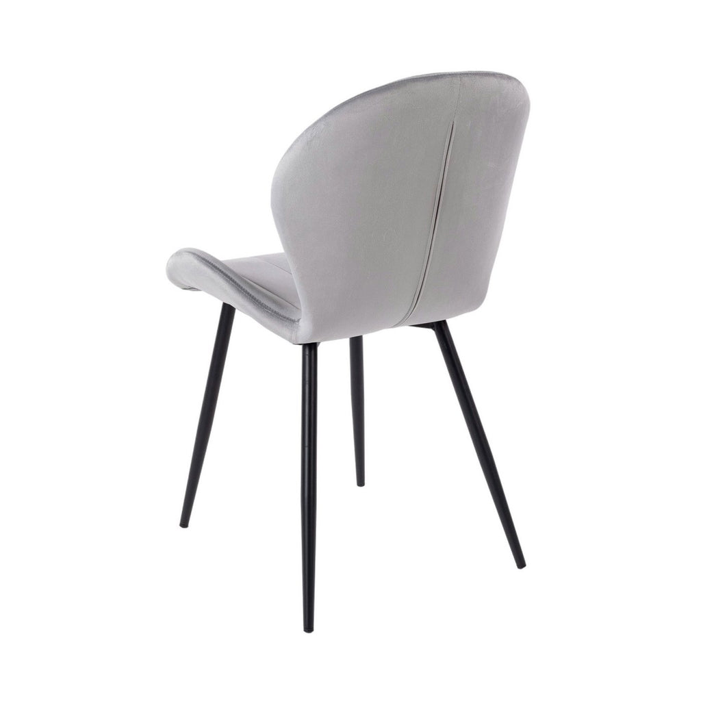 Velvet - Lot De 6 Chaises - Velours - Gris