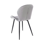 Velvet - Lot De 6 Chaises - Velours - Gris