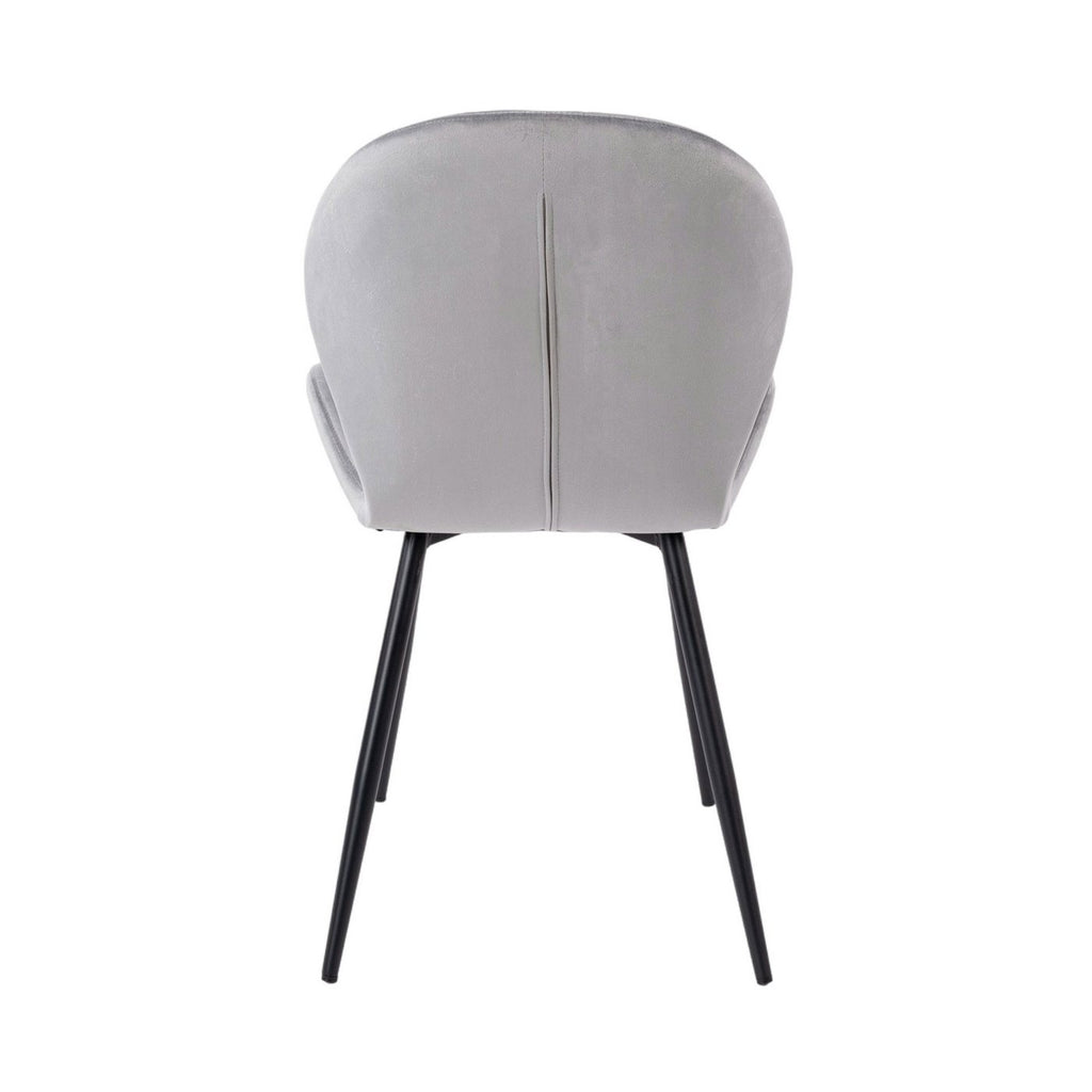 Velvet - Lot De 6 Chaises - Velours - Gris
