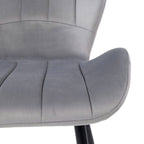 Velvet - Lot De 6 Chaises - Velours - Gris
