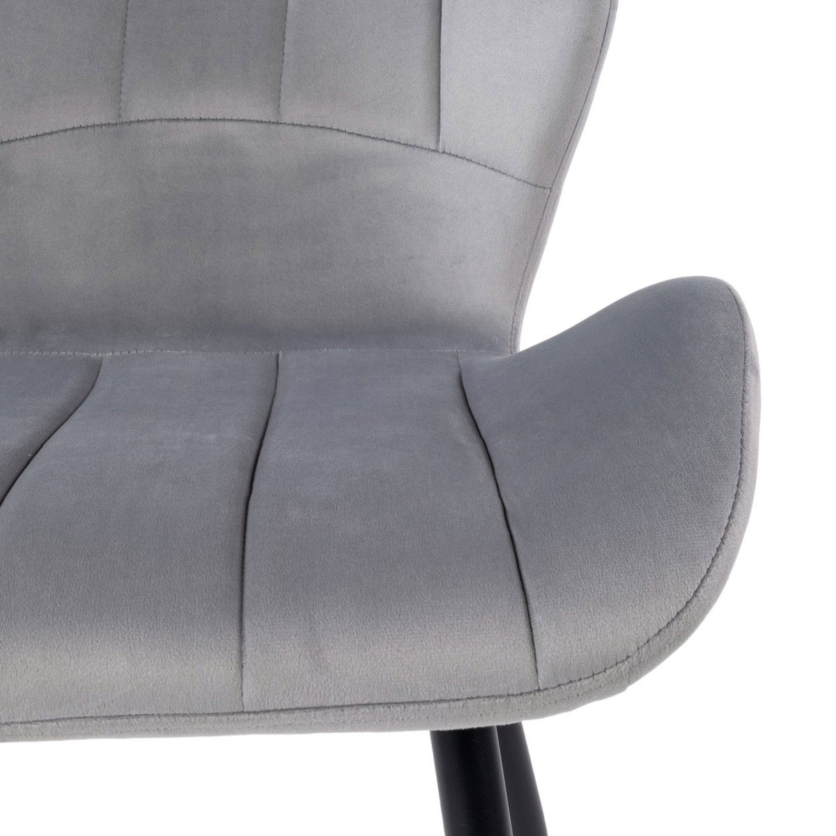 Velvet - Lot De 6 Chaises - Velours - Gris