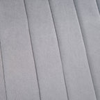 Mindy - Lot De 6 Chaises - Velours - Gris Clair Et Noir