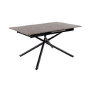 Mindy - Table Extensible + 6 Chaises En Velours - Gris