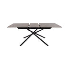 Mindy - Extendable Table + 6 Velvet Chairs - Gray