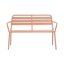 Baca - Salon De Jardin 4 Places En Métal - Terracotta