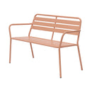 Baca - Salon De Jardin 4 Places En Métal - Terracotta