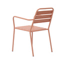 Baca - Salon De Jardin 4 Places En Métal - Terracotta