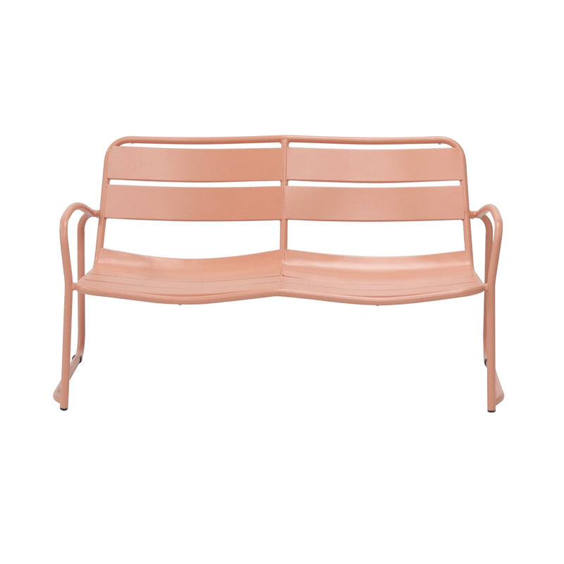 Baca - Salon De Jardin 4 Places Lounge En Métal - Terracotta