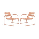 Baca - Salon De Jardin 4 Places Lounge En Métal - Terracotta