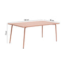Baca - Table De Jardin En Métal - Terracotta
