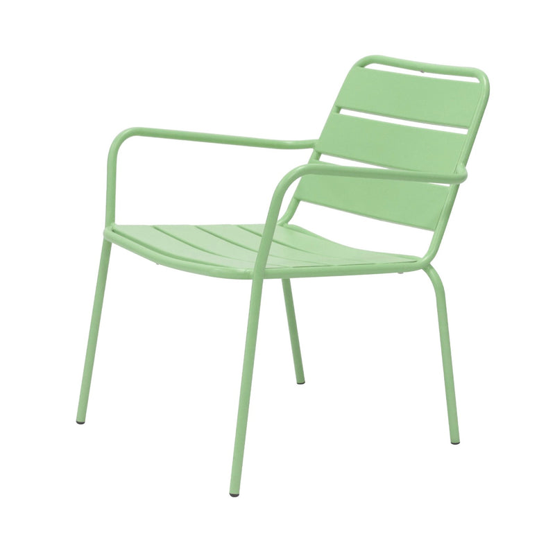 Baca - Lot De 4 Fauteuils De Jardin En Métal - Vert