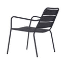 Baca - Lot De 4 Fauteuils De Jardin En Métal - Gris
