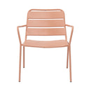 Baca - Lot De 4 Fauteuils De Jardin En Métal - Terracotta