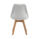 Scandi - Ensemble Repas Table + 4 Chaises - Blanc