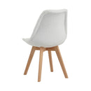 Scandi - Ensemble Repas Table + 4 Chaises - Blanc