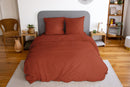 Parure Microfibre Lavee Terracotta