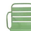 Baca - Lot De 2 Chaises De Jardin En Métal Avec Accoudoirs - Vert