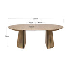 Constance - Table À Manger Ronde Extensible - Chêne