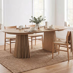 Constance - Table À Manger Ronde Extensible - Chêne