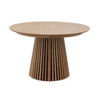 Constance - Table À Manger Ronde Extensible - Chêne
