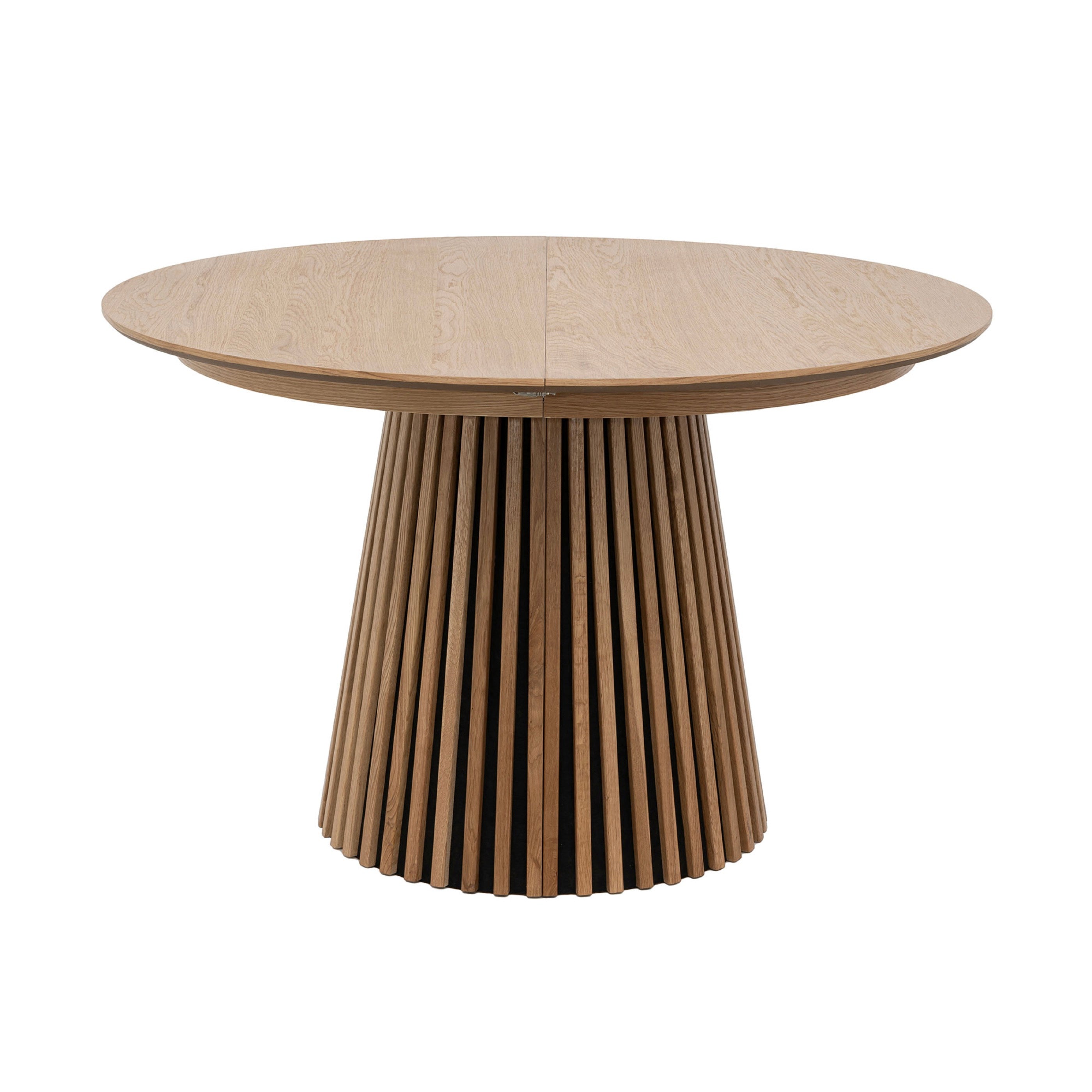 Constance - Table À Manger Ronde Extensible - Chêne