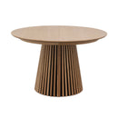 Constance - Table À Manger Ronde Extensible - Chêne