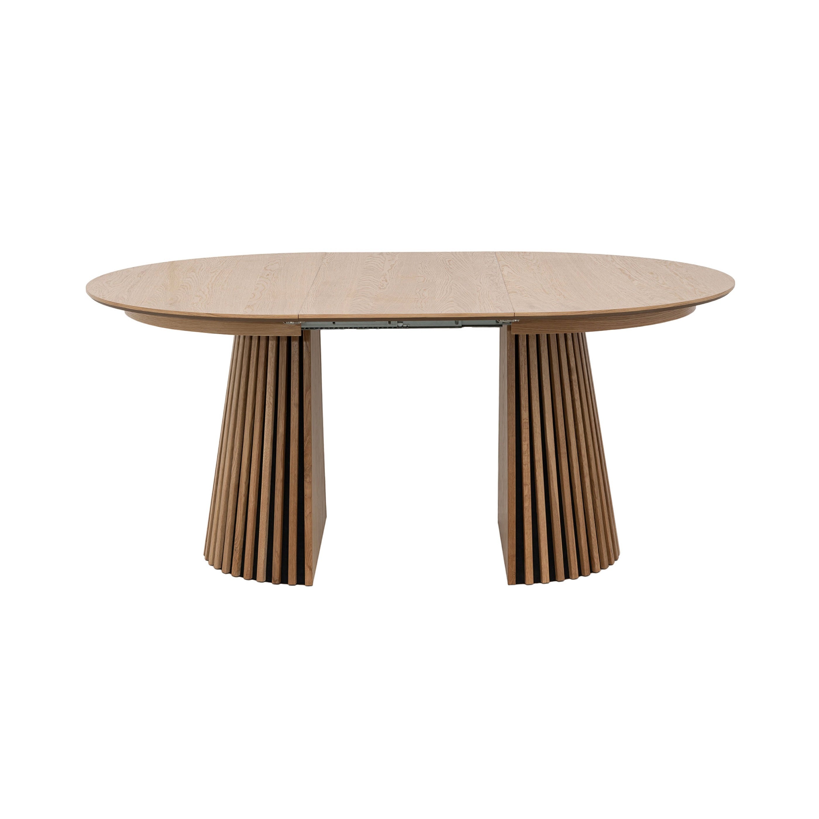 Constance - Table À Manger Ronde Extensible - Chêne