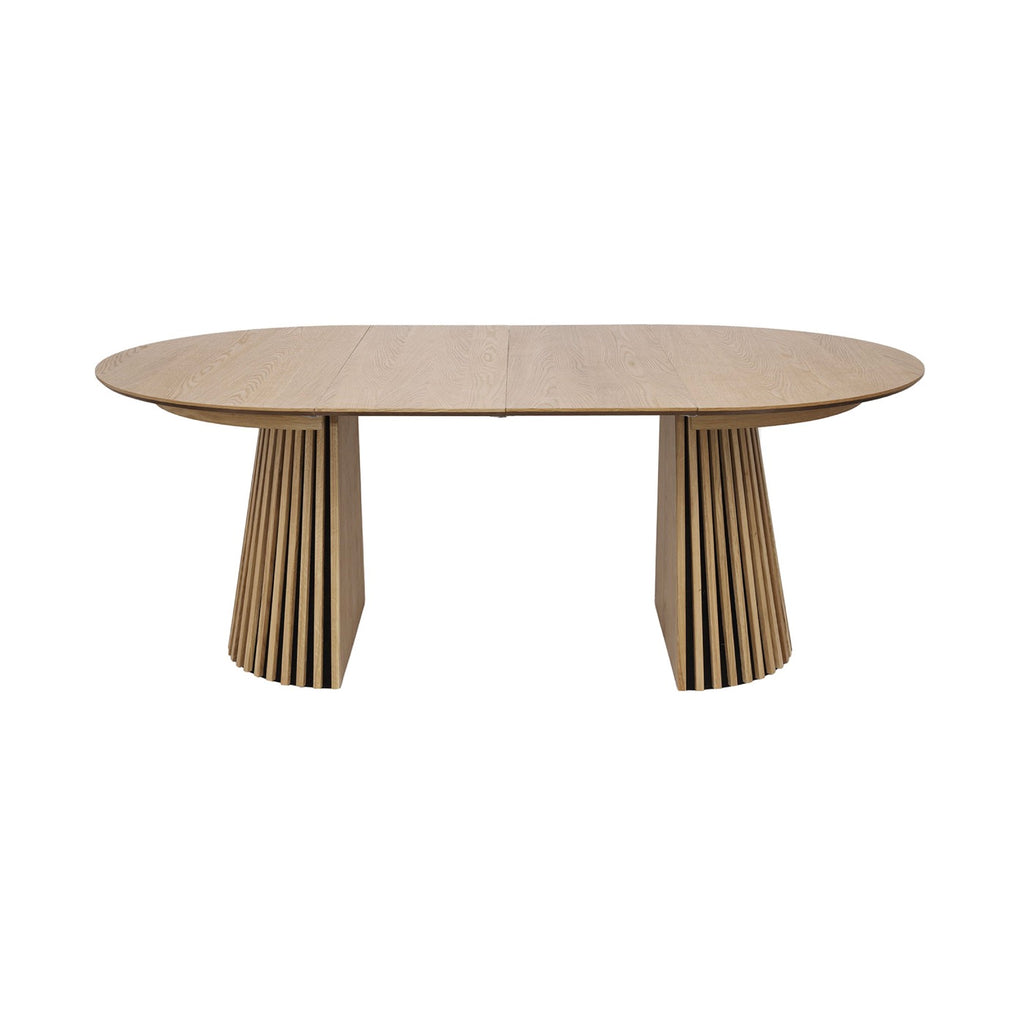 Constance - Table À Manger Ronde Extensible - Chêne