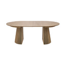 Constance - Table À Manger Ronde Extensible - Chêne