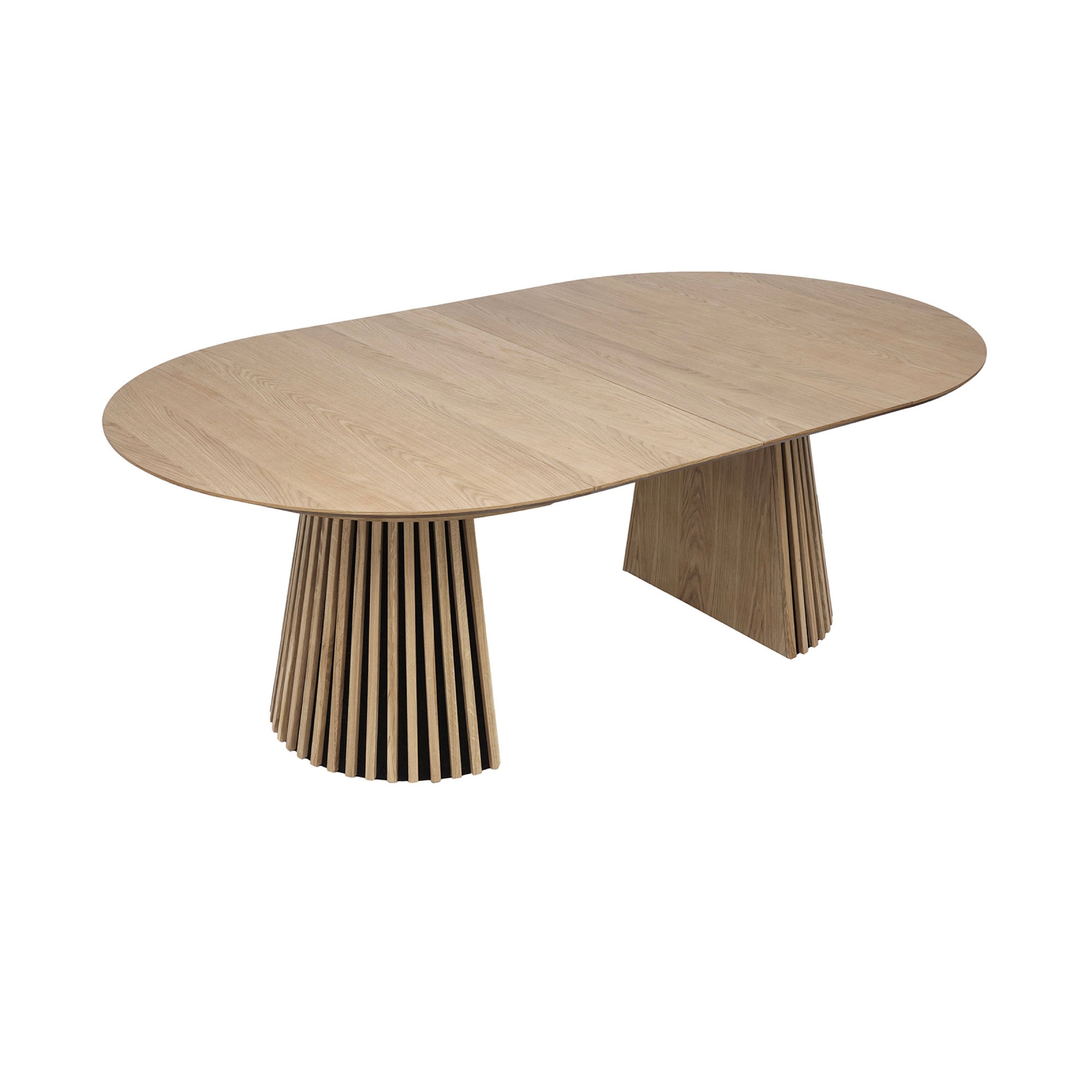 Constance - Table À Manger Ronde Extensible - Chêne
