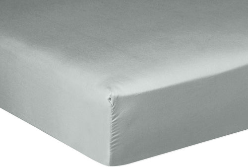 Drap Housse - 100% Satin De Coton Lavé 105 Fils - Céladon