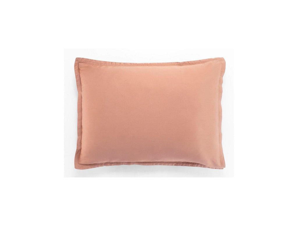 Desir - Federa Per Cuscino - 100% Raso Di Cotone Lavato - Nude