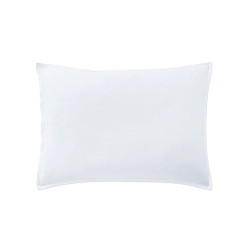 Taie D'Oreiller - 100% Percale De Coton Lavé 80 Fils - Blanc Nuage