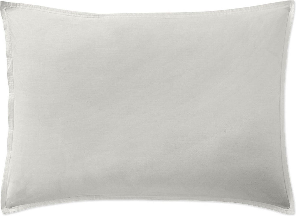 Elegance - Taie D'Oreiller - 100% Percale De Coton Lavé - Gris Perle