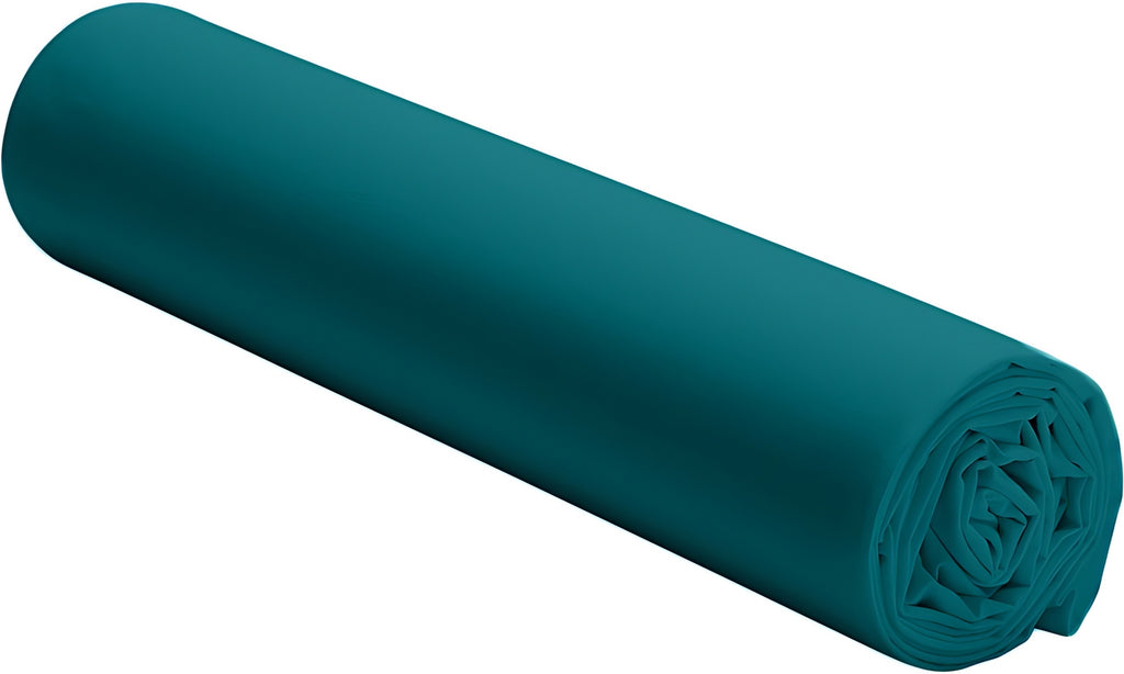 Fitted Sheet - 100% Washed Cotton Percale 80 Threads - Teal