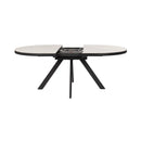 Velvet - Ensemble Table Ovale Céramique + 4 Chaises En Velours - Marbre Blanc