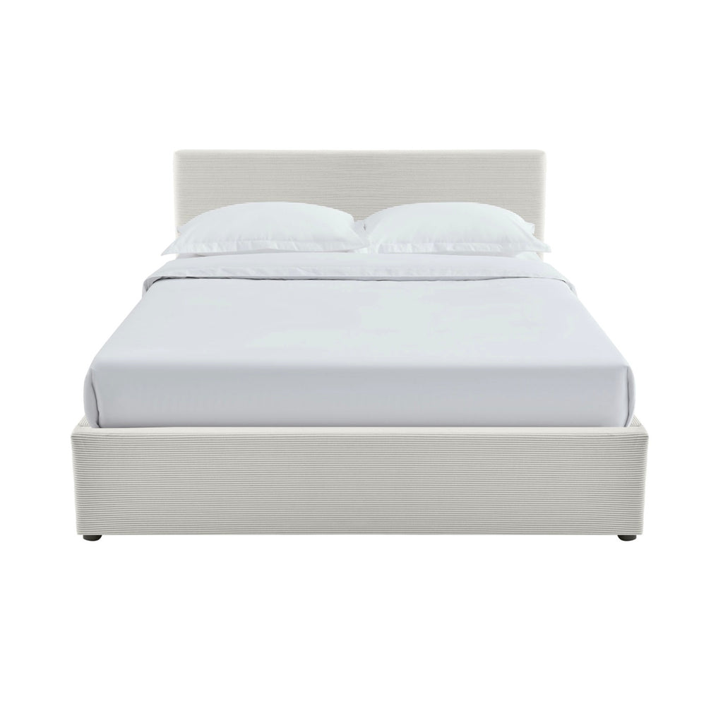 Tinali - Cama contenedor + somier de pana - Beige