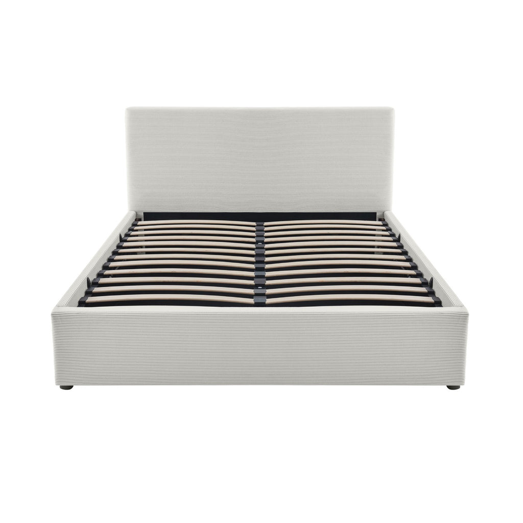 Tinali - Cama contenedor + somier de pana - Beige