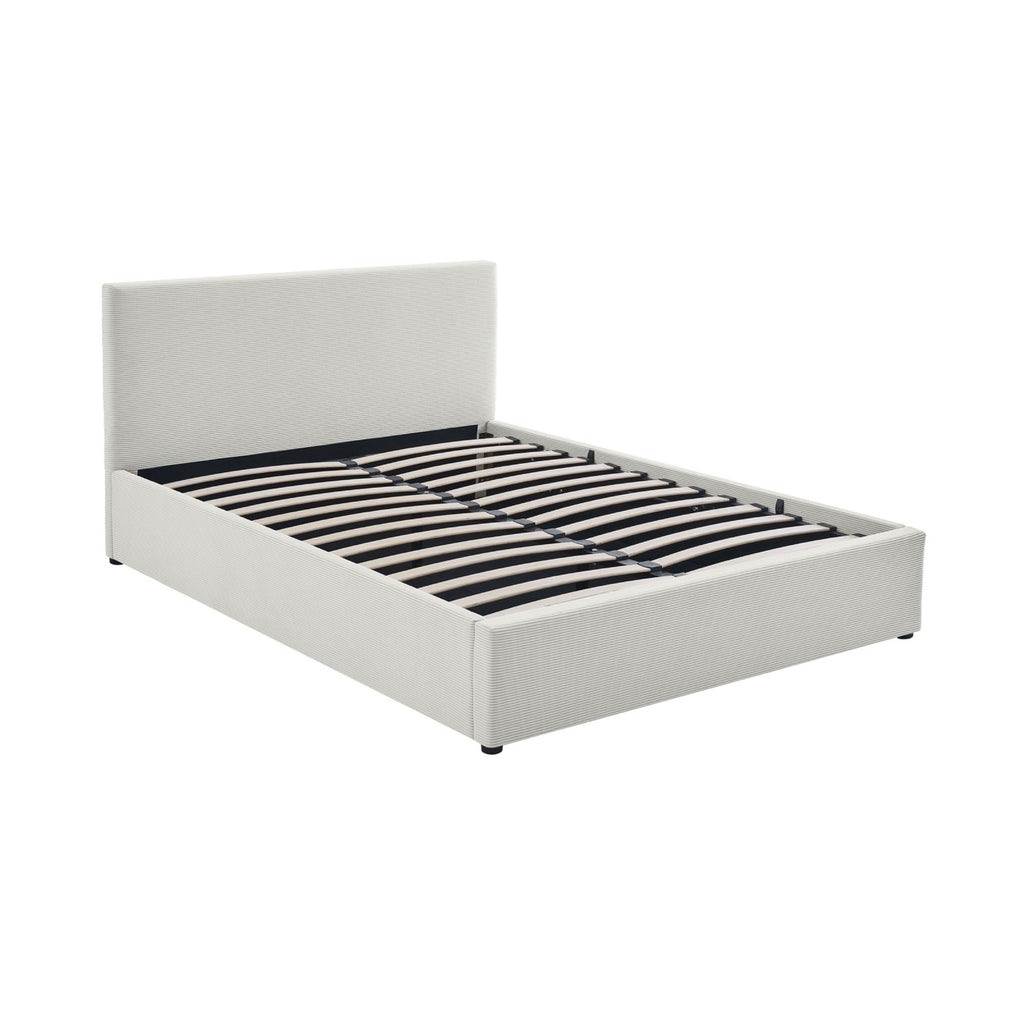 Tinali - Cama contenedor + somier de pana - Beige