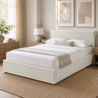 Tinali - Cama contenedor + somier de pana - Beige