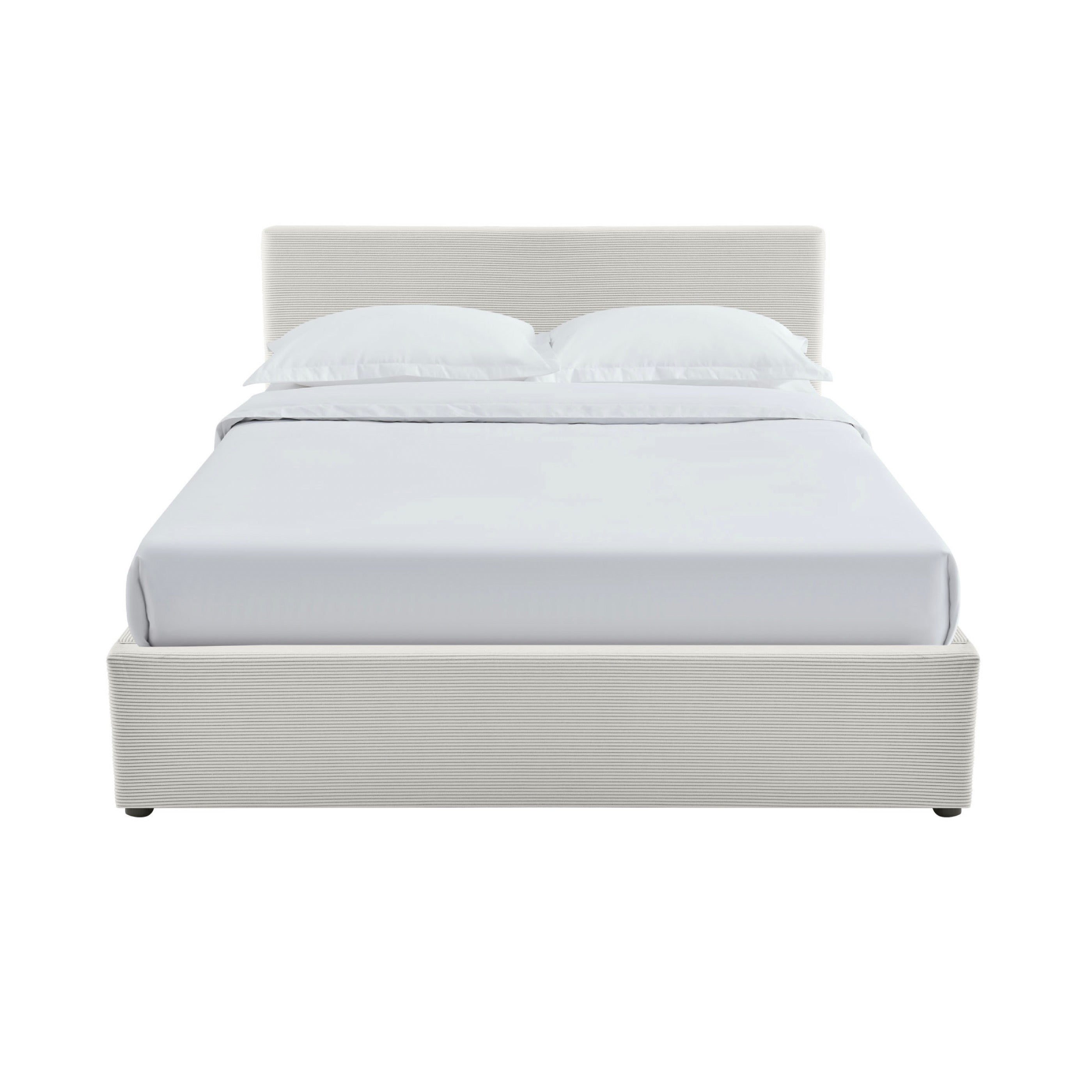Tinali - Cama contenedor + somier de pana - Beige