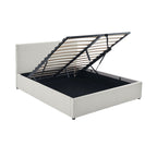 Tinali - Cama contenedor + somier de pana - Beige